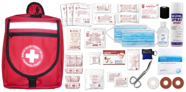 Erste-Hilfe-Rucksack mit Sport-Füllung + DIN 13164 Verbandmaterial